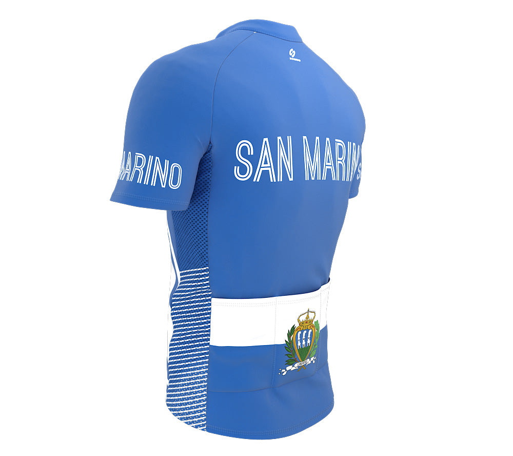 San Marino  Full Zipper Bike Short Sleeve Cycling Jersey