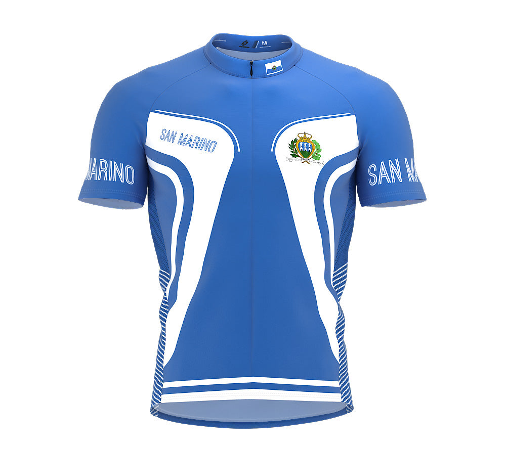 San Marino  Full Zipper Bike Short Sleeve Cycling Jersey