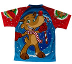 Santa Claus Rudolph Reindeer Technical T-Shirt for Men and Women