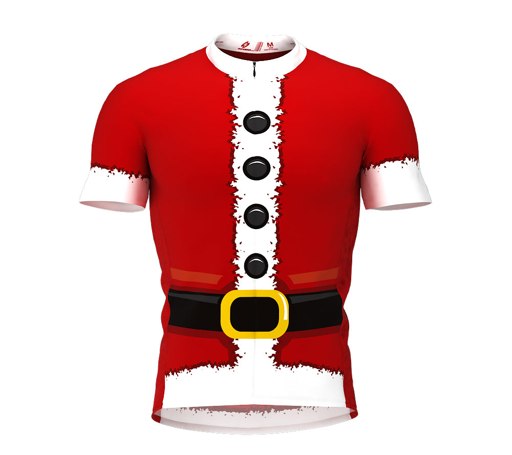 Santa Suit Short Sleeve Cycling Jersey for Men and Women