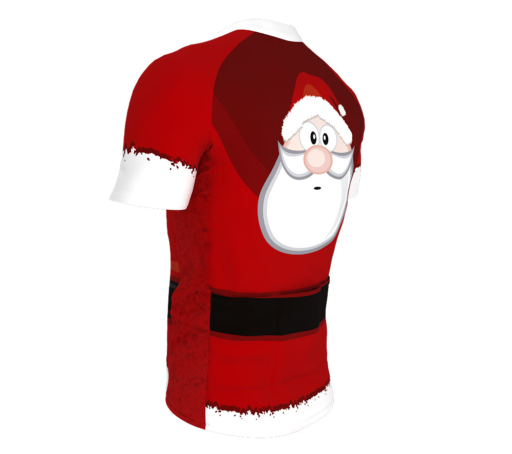 Santa Suit Short Sleeve Cycling Jersey for Men and Women
