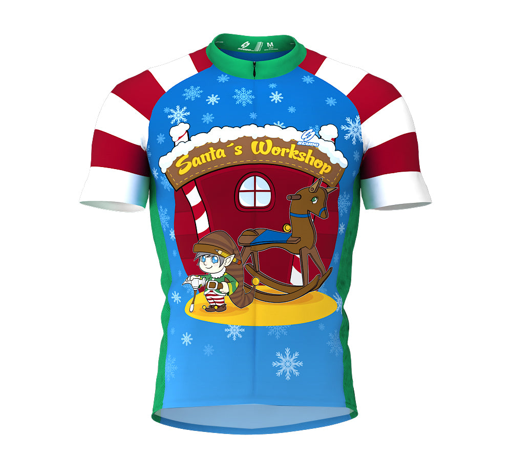 Santas Workshop Short Sleeve Cycling Jersey for Men and Women