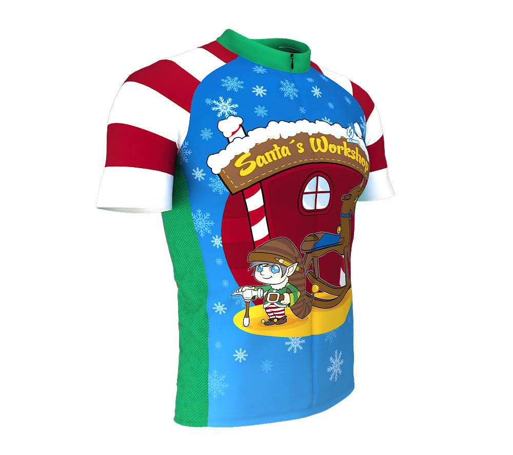 Santas Workshop Short Sleeve Cycling Jersey for Men and Women