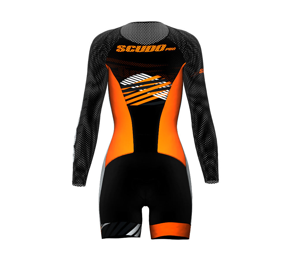 Seashell Scudopro Cycling Skin Suit Long Sleeve for Woman