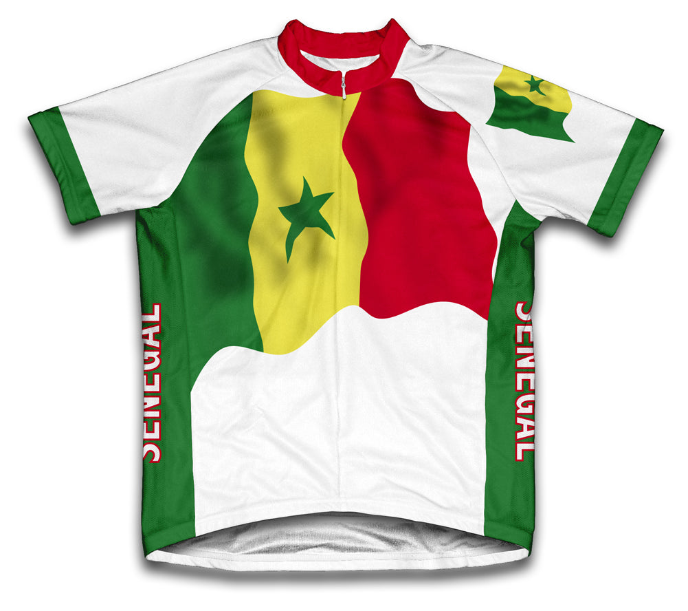 Senegal Flag Cycling Jersey for Men and Women