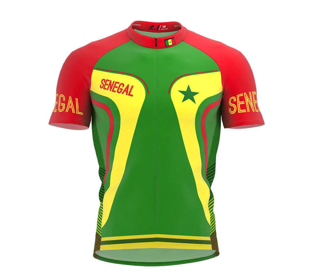Senegal  Full Zipper Bike Short Sleeve Cycling Jersey