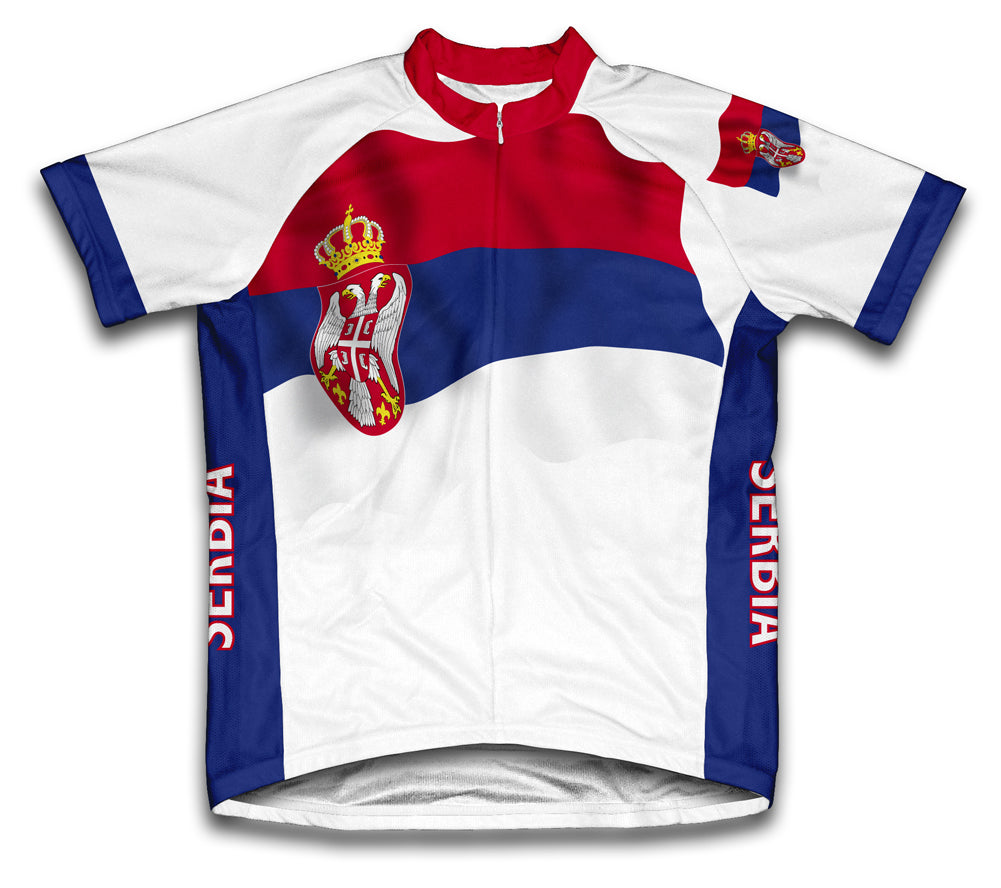 Serbia Flag Cycling Jersey for Men and Women