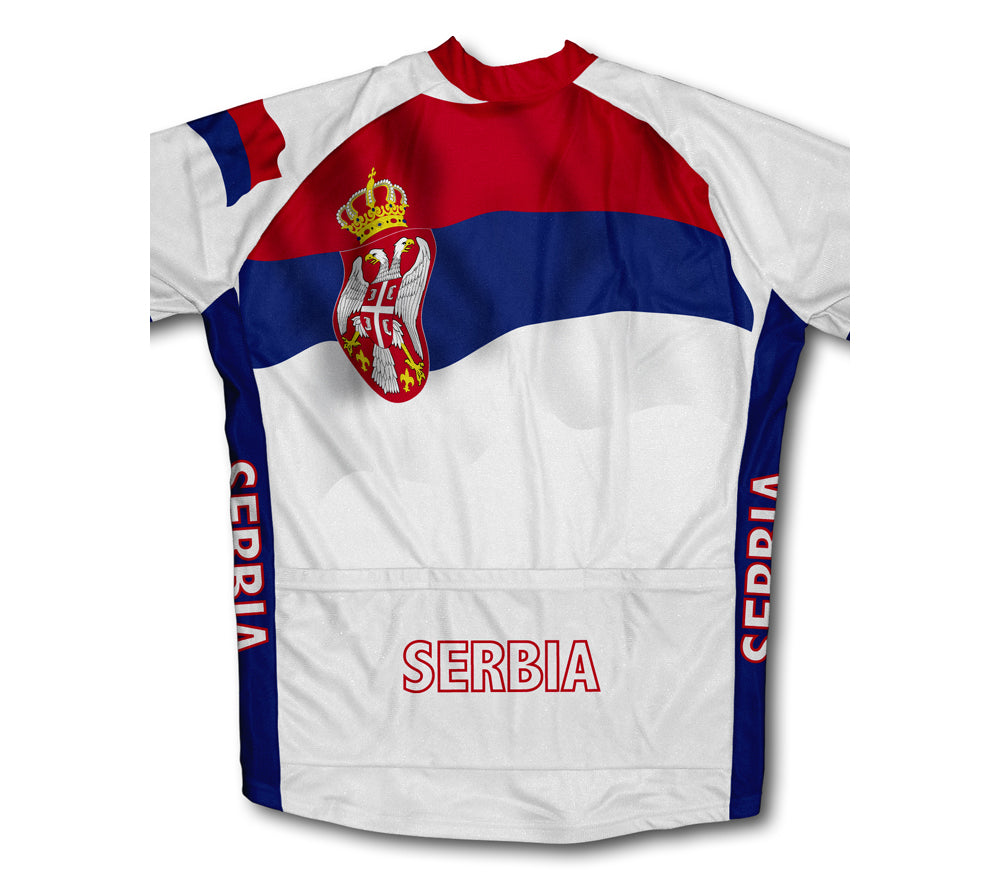 Serbia Flag Cycling Jersey for Men and Women