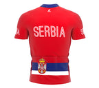 Serbia  Full Zipper Bike Short Sleeve Cycling Jersey