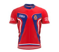 Serbia  Full Zipper Bike Short Sleeve Cycling Jersey