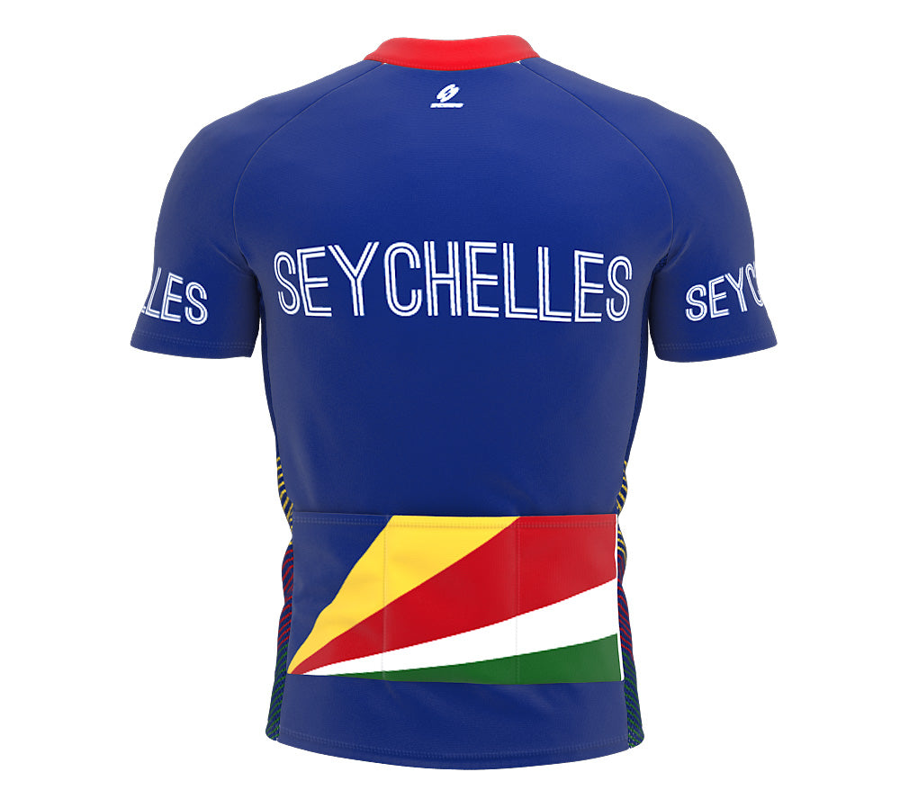 Seychelles  Full Zipper Bike Short Sleeve Cycling Jersey