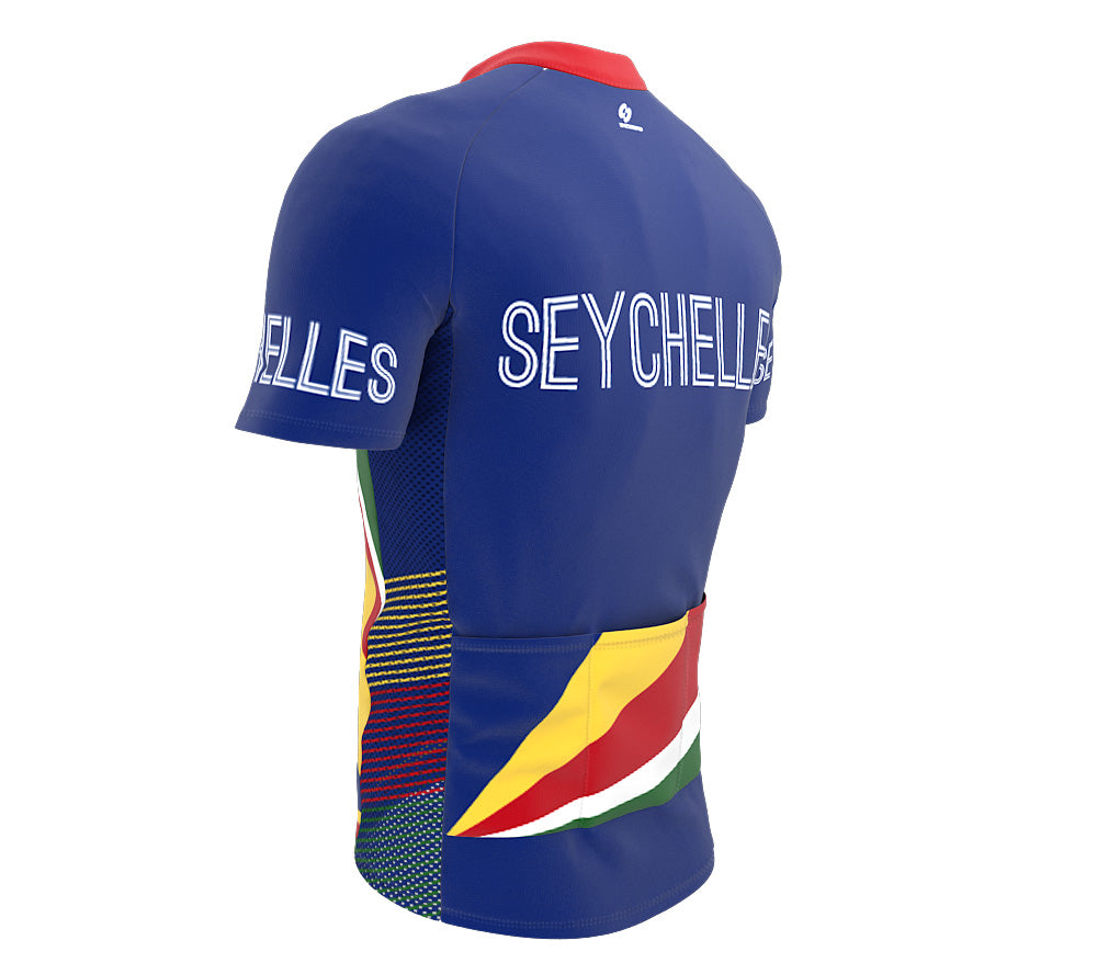 Seychelles  Full Zipper Bike Short Sleeve Cycling Jersey