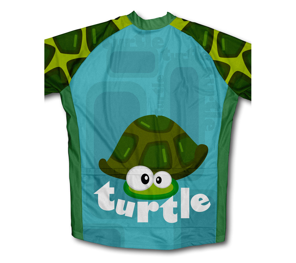 Shy Turtle Short Sleeve Cycling Jersey for Men and Women