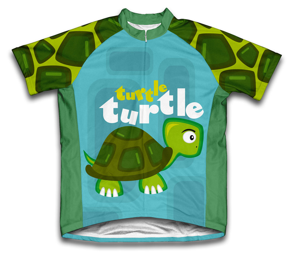 Shy Turtle Short Sleeve Cycling Jersey for Men and Women