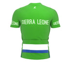 Sierra Leone  Full Zipper Bike Short Sleeve Cycling Jersey