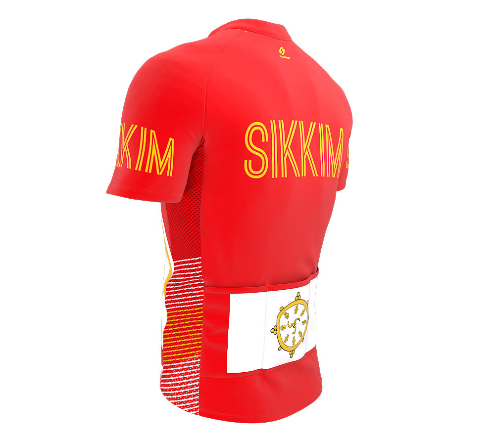 Sikkim  Full Zipper Bike Short Sleeve Cycling Jersey
