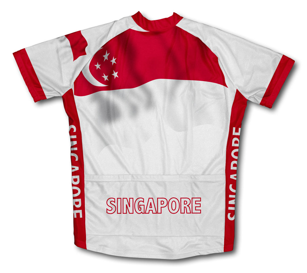 Singapore Flag Cycling Jersey for Men and Women