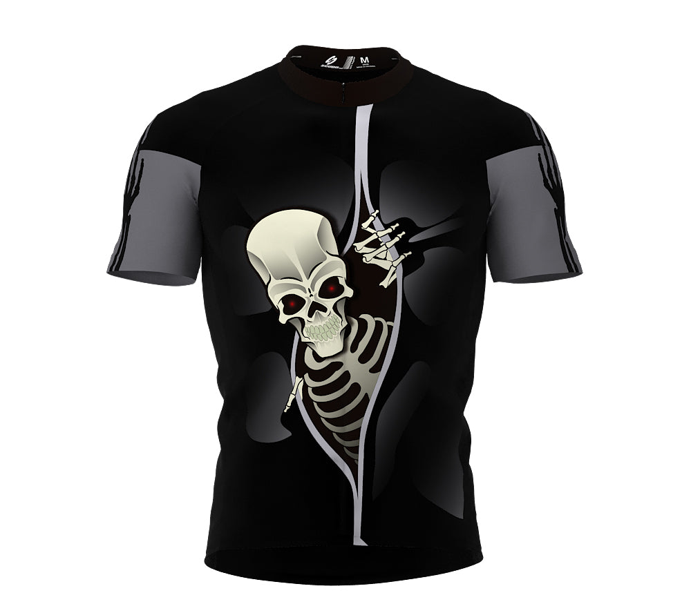 Skeleto Cycling Jersey Short Sleeve for Men and Women