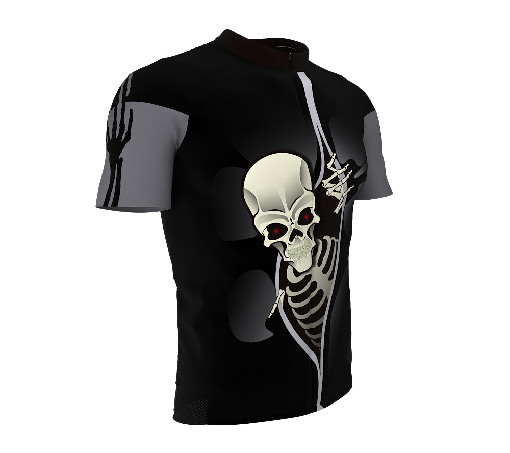 Skeleto Cycling Jersey Short Sleeve for Men and Women