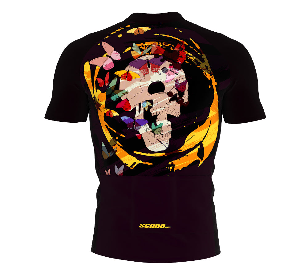 Skull Butterfly Cycling Jersey Short Sleeve for Men and Women