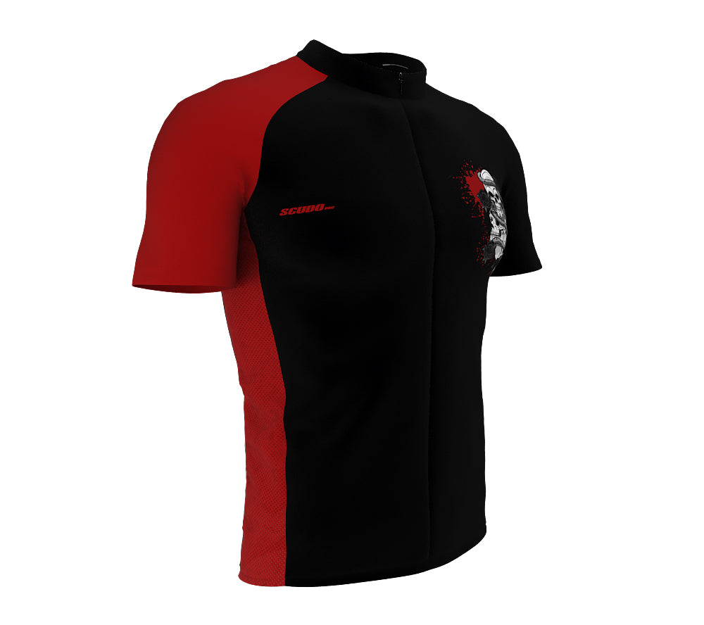 Skulls And Roses Cycling Jersey Short Sleeve for Men and Women