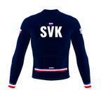 ScudoPro Pro Thermal Long Sleeve Cycling Jersey Country CODE Slovakia Blue | Men and Women
