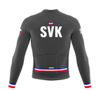 ScudoPro Pro Thermal Long Sleeve Cycling Jersey Country CODE Slovakia Gray | Men and Women