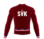 ScudoPro Pro Thermal Long Sleeve Cycling Jersey Country CODE Slovakia Vine | Men and Women