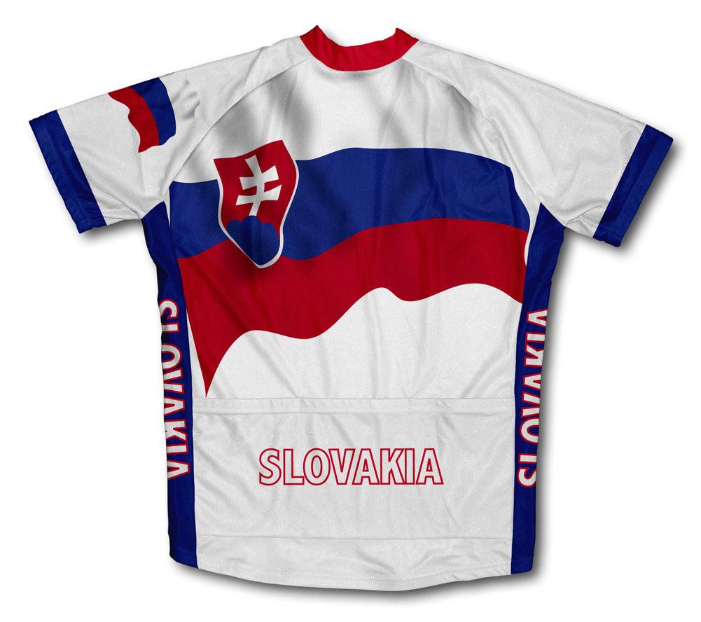 Slovakia Flag Cycling Jersey for Men and Women