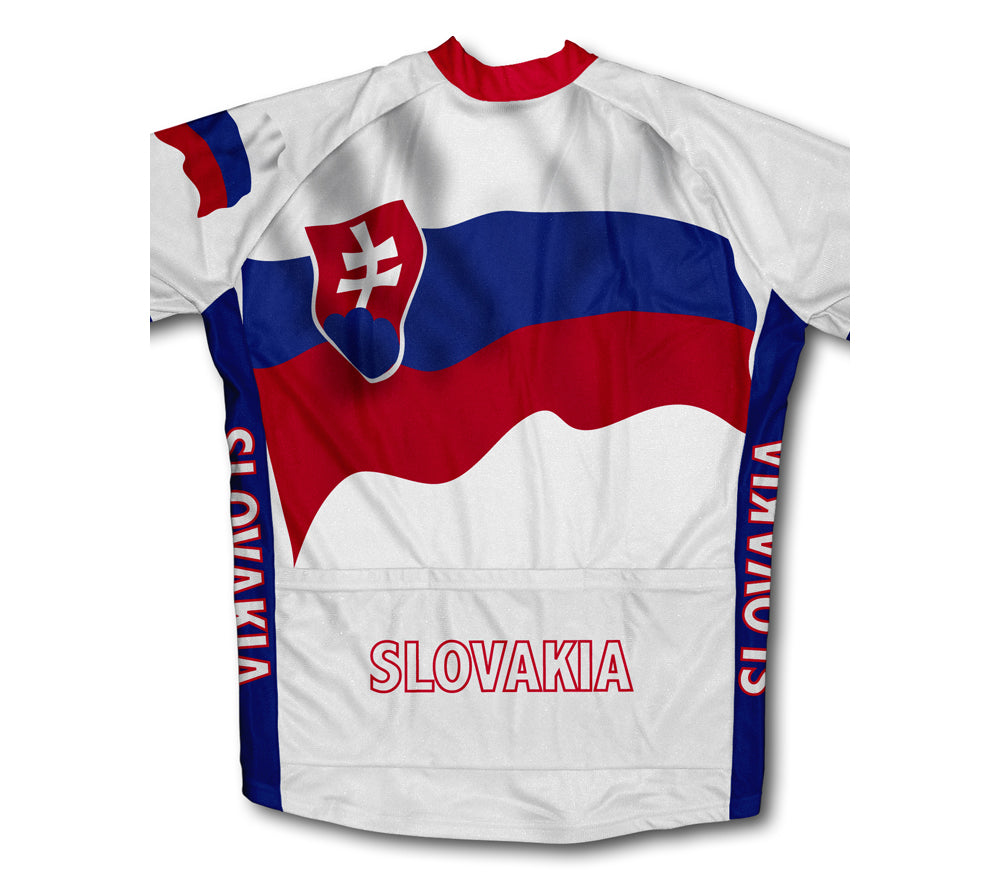 Slovakia Flag Cycling Jersey for Men and Women