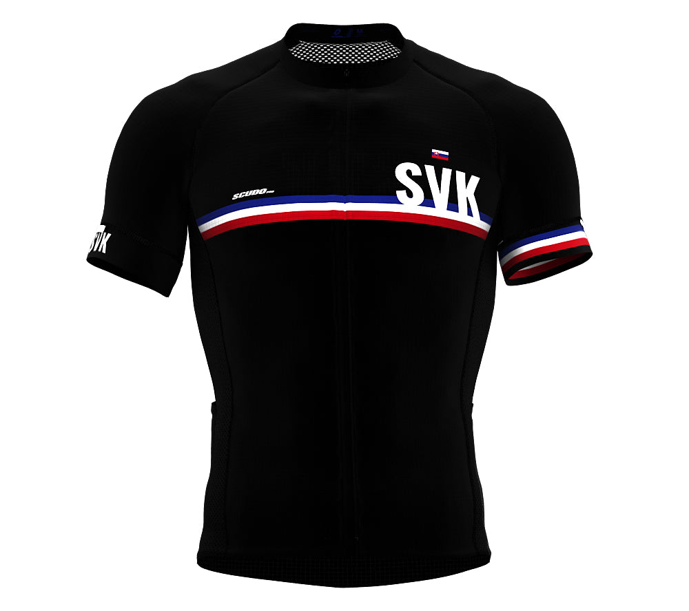 Slovakia Black CODE Short Sleeve Cycling PRO Jersey for Men and WomenSlovakia Black CODE Short Sleeve Cycling PRO Jersey for Men and Women