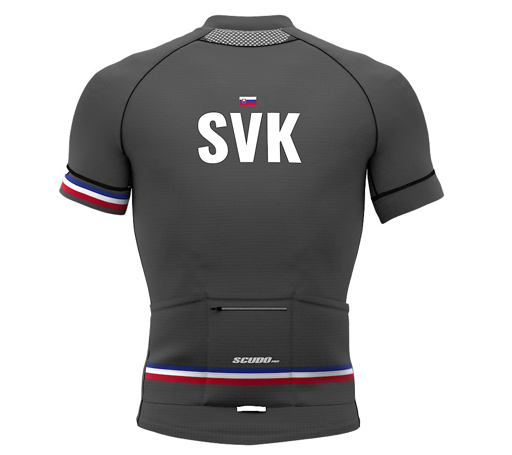 Slovakia Gray CODE Short Sleeve Cycling PRO Jersey for Men and Women