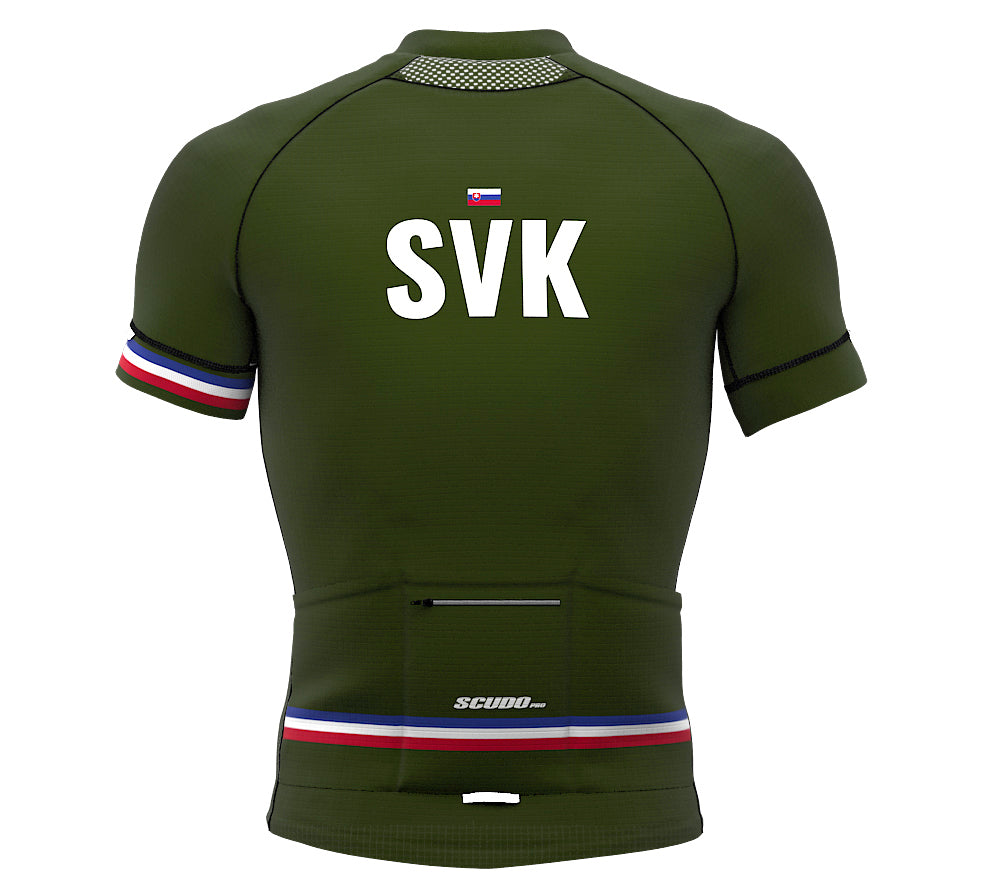 Slovakia Green CODE Short Sleeve Cycling PRO Jersey for Men and Women