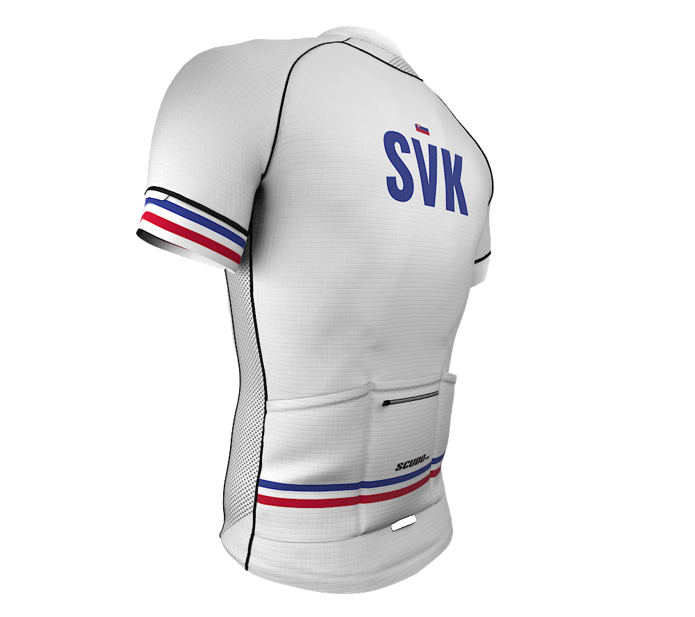 Slovakia White CODE Short Sleeve Cycling PRO Jersey for Men and Women
