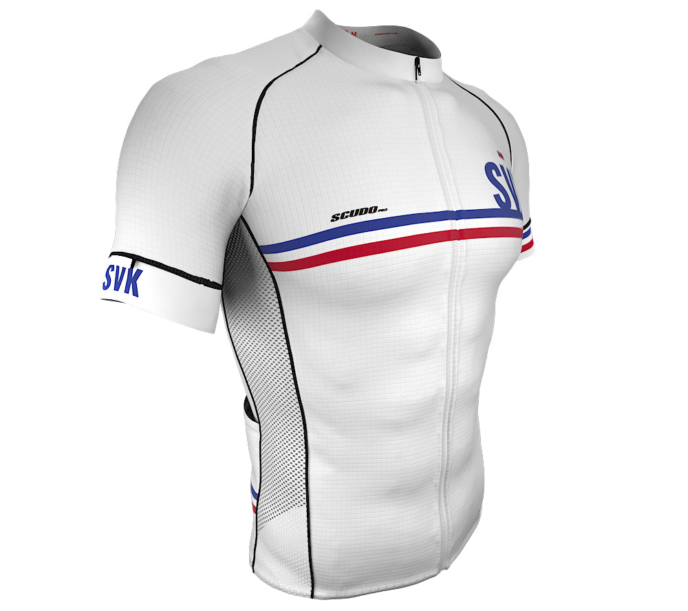 Slovakia White CODE Short Sleeve Cycling PRO Jersey for Men and Women