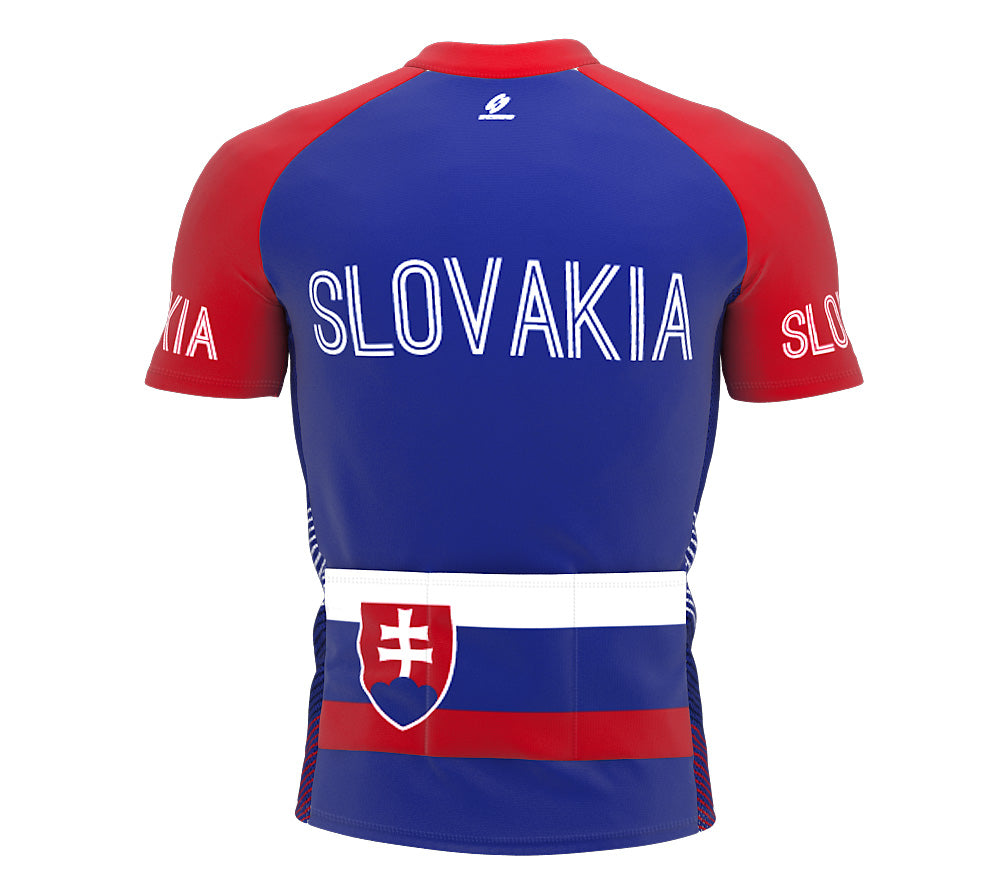 Slovakia  Full Zipper Bike Short Sleeve Cycling Jersey