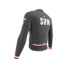 ScudoPro Pro Thermal Long Sleeve Cycling Jersey Country CODE Slovenia Gray | Men and Women