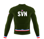 ScudoPro Pro Thermal Long Sleeve Cycling Jersey Country CODE Slovenia Green | Men and Women