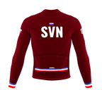 ScudoPro Pro Thermal Long Sleeve Cycling Jersey Country CODE Slovenia Vine | Men and Women