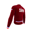 ScudoPro Pro Thermal Long Sleeve Cycling Jersey Country CODE Slovenia Vine | Men and Women