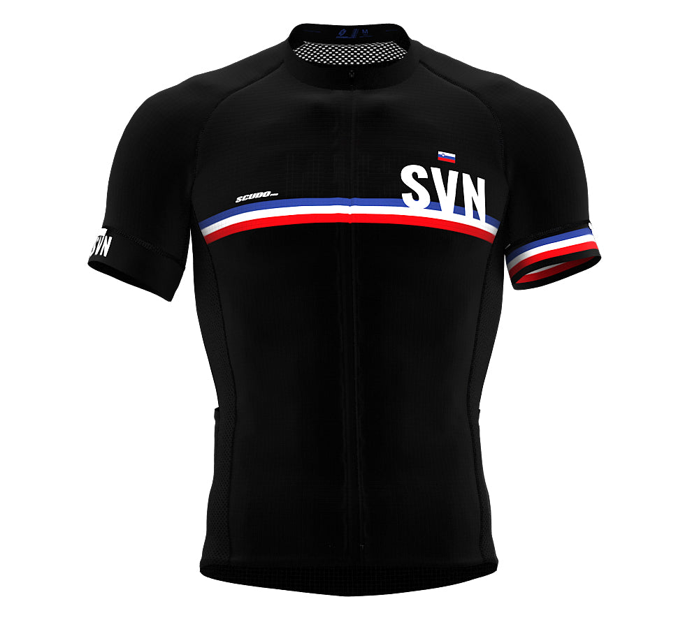 Slovenia Black CODE Short Sleeve Cycling PRO Jersey for Men and WomenSlovenia Black CODE Short Sleeve Cycling PRO Jersey for Men and Women