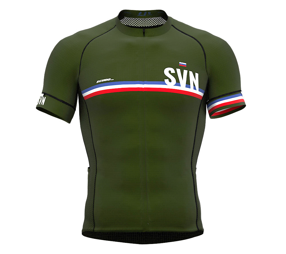 Slovenia Green CODE Short Sleeve Cycling PRO Jersey for Men and WomenSlovenia Green CODE Short Sleeve Cycling PRO Jersey for Men and Women