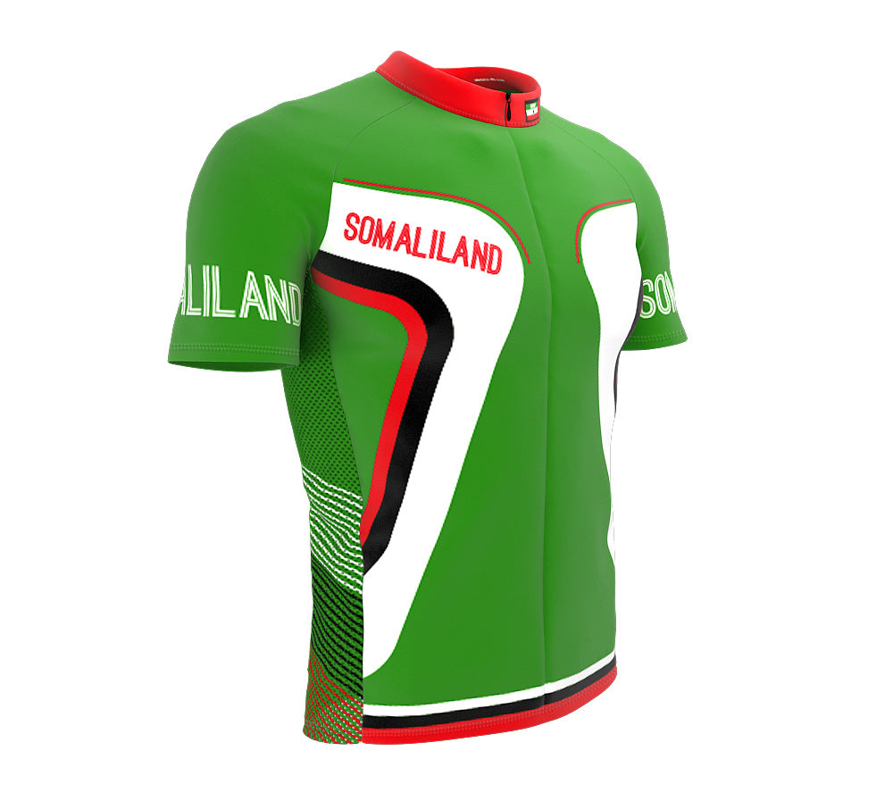 Somaliland  Full Zipper Bike Short Sleeve Cycling Jersey