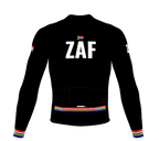 ScudoPro Pro Thermal Long Sleeve Cycling Jersey Country CODE South Africa Black | Men and Women