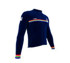 ScudoPro Pro Thermal Long Sleeve Cycling Jersey Country CODE South Africa Blue | Men and Women