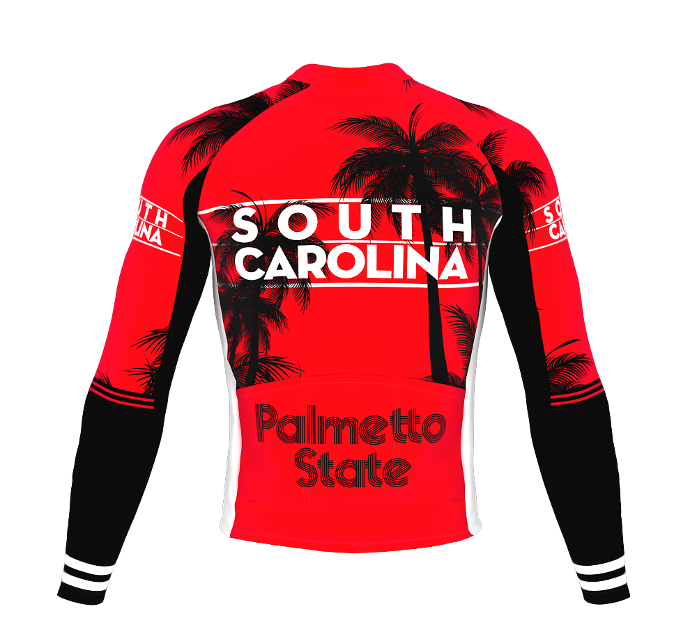ScudoPro Pro Thermal Long Sleeve Cycling Jersey South Carolina USA state Icon landmark identity  | Men and Women