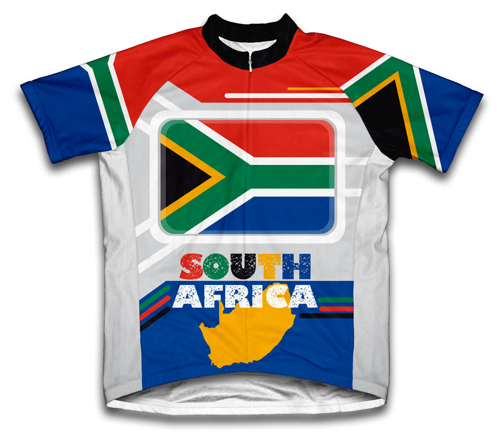 South Africa Short Sleeve Cycling Jersey for Men and Women