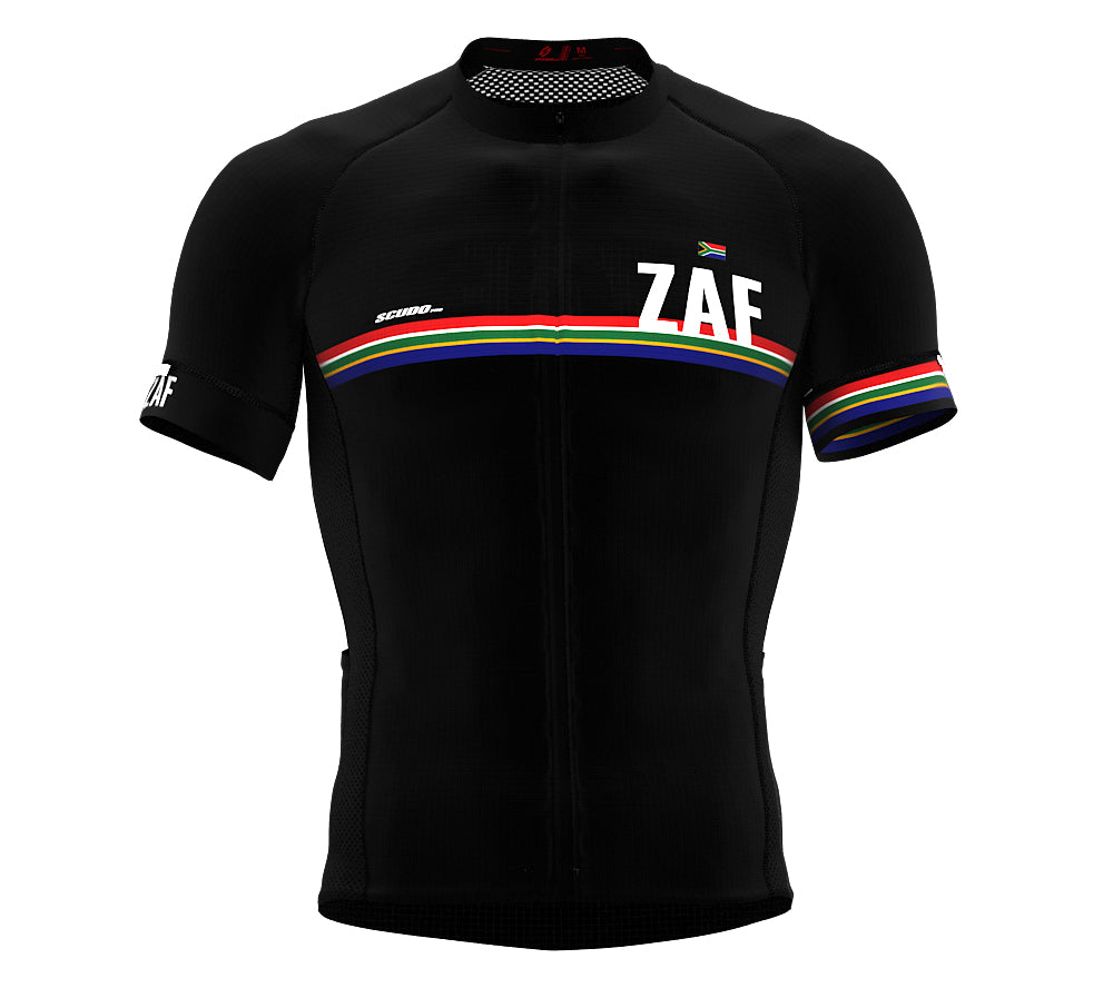 South Africa Black CODE Short Sleeve Cycling PRO Jersey for Men and WomenSouth Africa Black CODE Short Sleeve Cycling PRO Jersey for Men and Women
