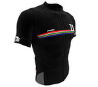 South Africa Black CODE Short Sleeve Cycling PRO Jersey for Men and Women