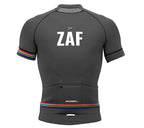 South Africa Gray CODE Short Sleeve Cycling PRO Jersey for Men and Women